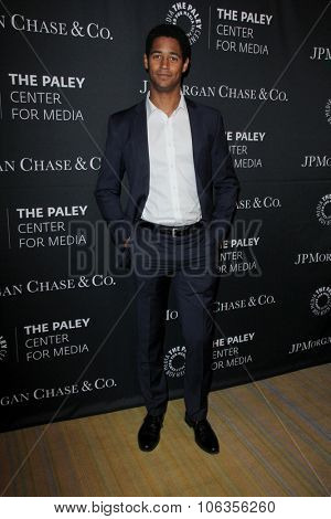 LOS ANGELES - OCT 26:  Alfred Enoch at the Paley Center's Hollywood Tribute to African-Americans in TV at the Beverly Wilshire Hotel on October 26, 2015 in Beverly Hills, CA