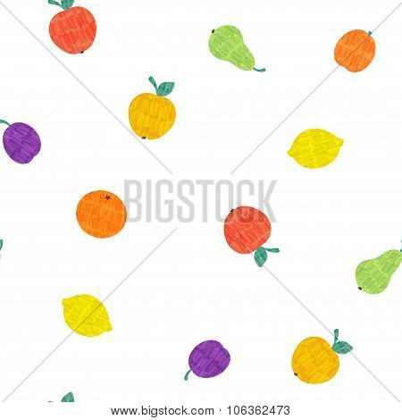 Vector Fruit Seamless Pattern