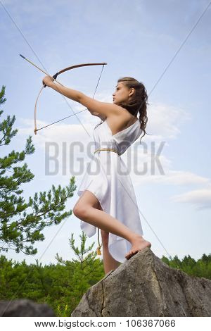 Young Girl Archery