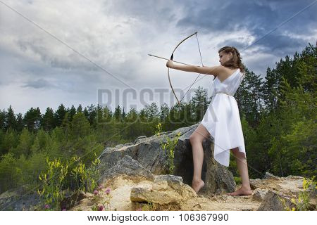 Young Girl Archery