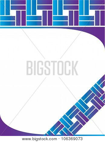 Blue Letterhead Background