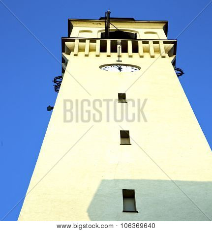 Olgiate Olona Old Abstract In  Tower Bell Sunny Day
