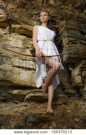 Young Girl With A Bow