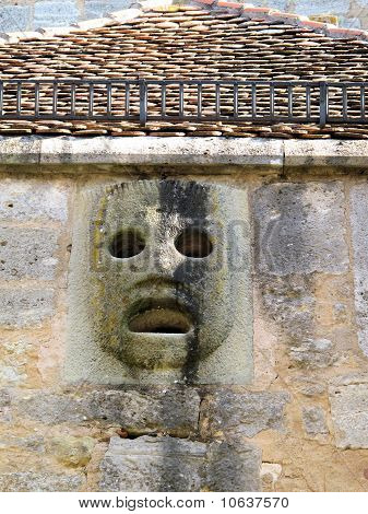 Öl Auslauf, Rothenburg, Deutschland; Wand