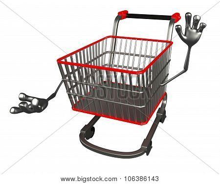 The Trolly Charecter With Presenting Pose