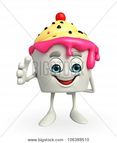 Ice Cream Character Is Shake Hand