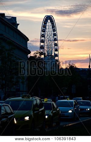 Budapest, Hungary - December 19 : Budapest Eye At December 10, 2014 In Budapest, Hungary. Budapest E
