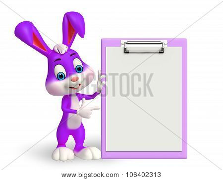 Easter Bunny With Notepad