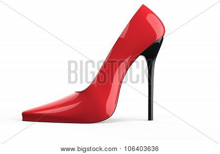 Red High Heel Women Shoe