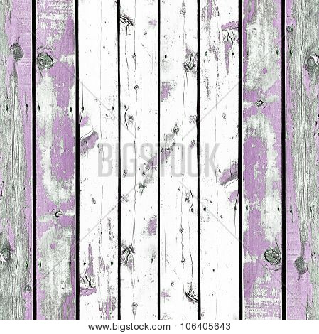 Wooden Wall Background Or Texture, The Old Walls Are Painted Purple