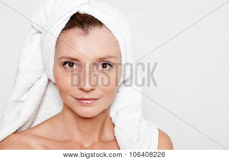 Beauty concept - skin care, anti-aging procedures, rejuvenation, lifting, tightening of facial skin