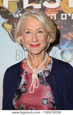 LOS ANGELES - OCT 28:  Helen Mirren at the 29th Israel Film Festival - Opening Night Gala at the Saban Theatre on October 28, 2015 in Beverly Hills, CA