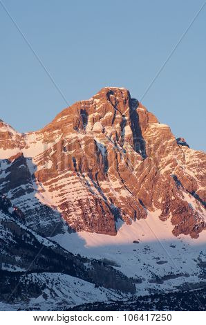 Sunrise in Partacua Mountains, Tena Valley, Pyrenees, Huesca, Aragon, Spain.