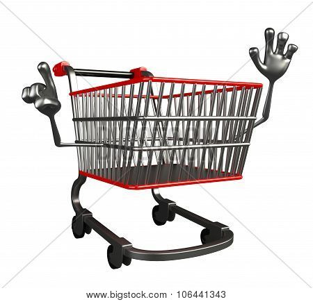 The Trolly Charecter Is Pointing