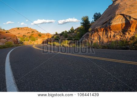 Utah Highway 12 Million Dollar Road Low Angle