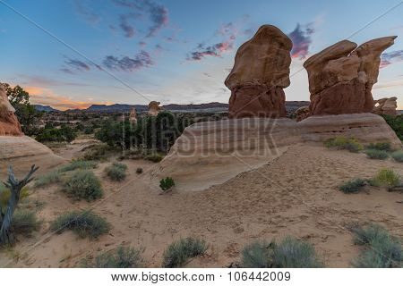 Hoodoos At Sunset Devils Garden