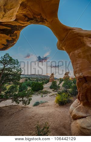 Devils Garden At Sunset