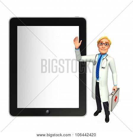 Young Doctor With Tab