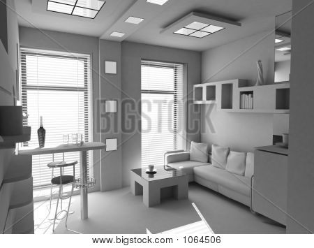 Ufficio sala di riposo vuoto interiore