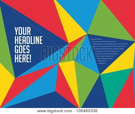 Vibrant Colorful Prism Design Template