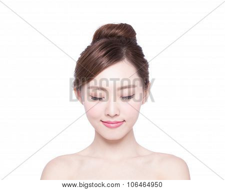 Beautiful Skin Care Woman Face