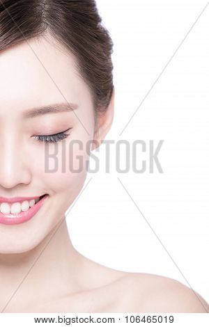 Beautiful Skin Care Woman Face
