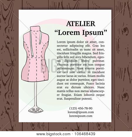 Template For Atelier Card