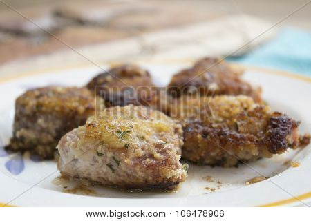 Steaks Of Breaded Tuna