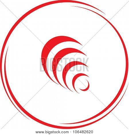 hanoi pyramid. Internet button. Vector icon.