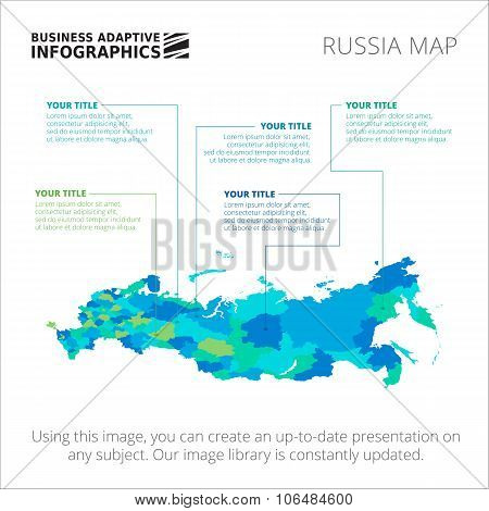 Russia map template 2