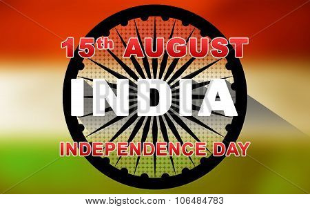 Indian Tri Color Flag with Ashoka Chakra