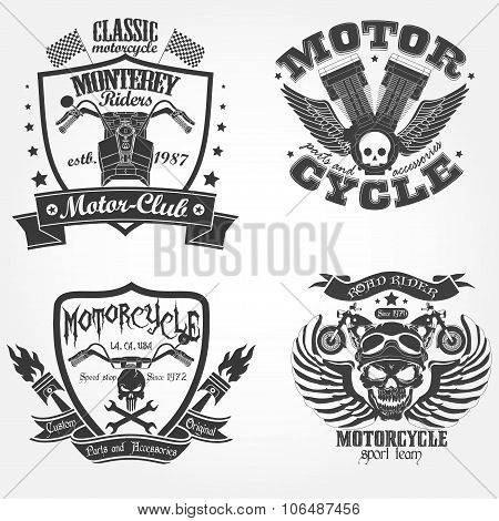 Motorcycle label set