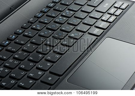 Closeup Of Laptop Touchpad