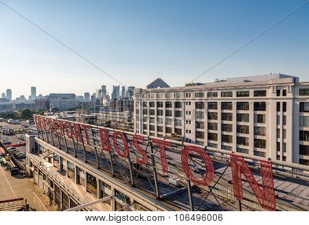 Boston Cruiseport And Skyline