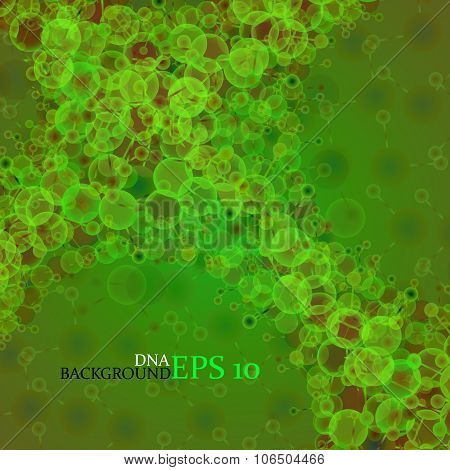 Molecule DNA. Abstract background. Vector illustration. Eps10