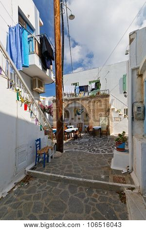 Plaka village, Milos island.