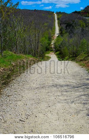 Montes de Oca track by the Way of Saint James in Castilla Burgos