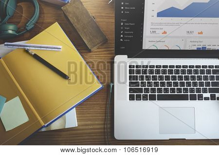Digital Marketing Data Information Finance Concept