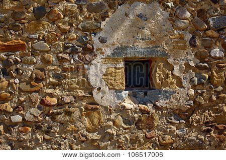 The Way of Saint James stone masonry walls in Redecilla del Camino Castilla Burgos
