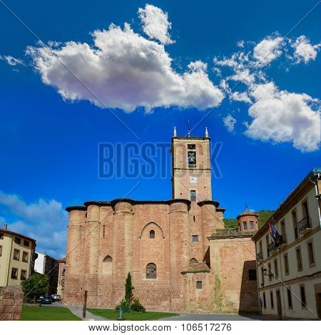 Najera Plaza Mayor The way of Saint James in La Rioja of Spain