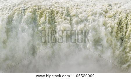 Spectacular view of devil throat falls at Iguazu park