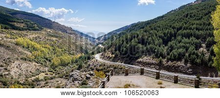 View South From Puerto De La Ragua In Spain