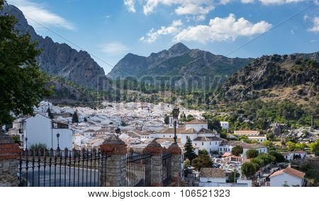 Famous Old Hilltown Of Grazalema In Andalucia