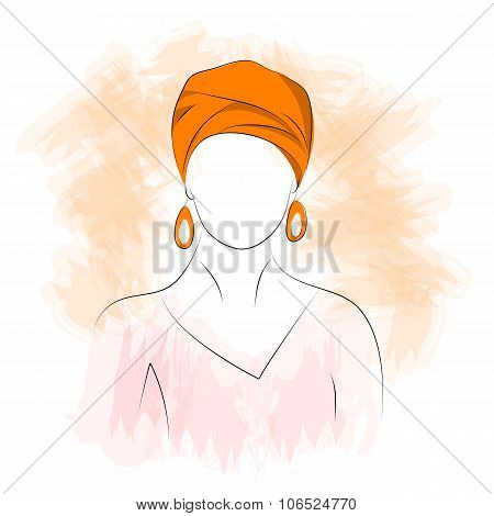 Arabic woman in a turban