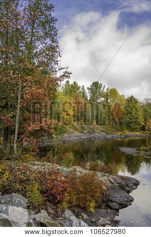 Northern River In Autumn - Algonquin Provincial Park