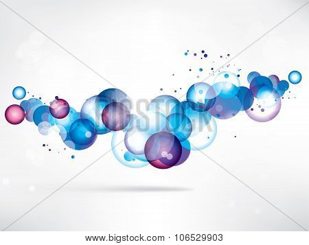 Abstract background with colored elements. Abstract vector illustration with background.