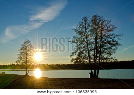 Sunset At The Lake