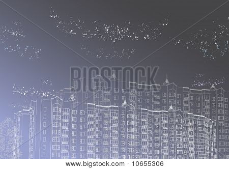 Vektor Urban grafisk bakgrund
