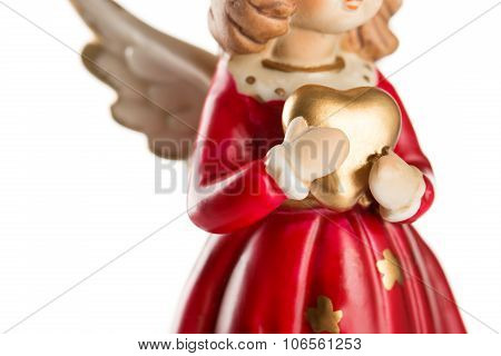 Christmas Angel Isolated On White Background