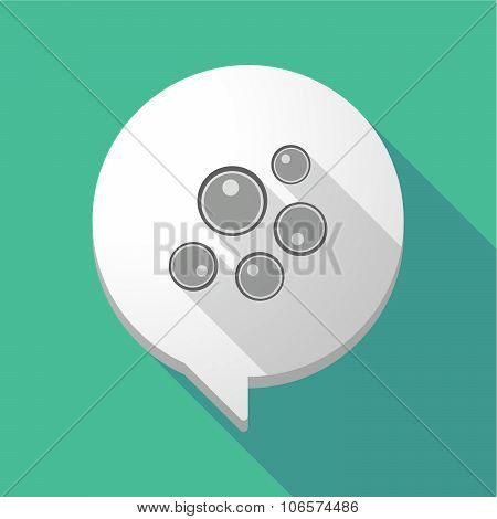 Long Shadow Comic Balloon With Oocytes